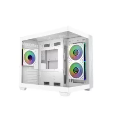   COOLER MASTER Ház Micro ATX/Mini ITX Elite 481 White, Tápegység nélkül, fehér