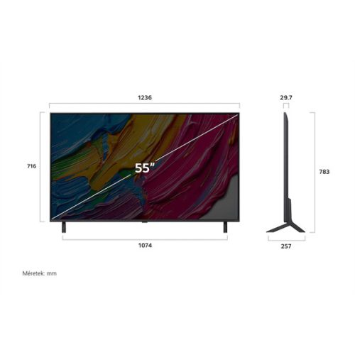 LG 55QNED80A3A 55"/139cm QNED AI 4K Smart TV, 3840x2160, 3xHDMI/2xUSB/Wifi/LAN