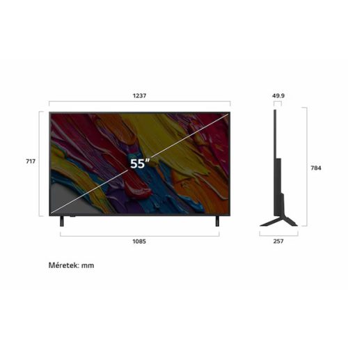 LG 55QNED82A3B 55"/139cm QNED AI 4K Smart TV, 3840x2160, 3xHDMI/1xUSB/Wifi/LAN