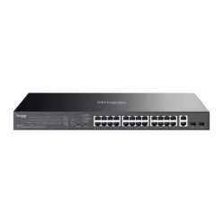  TP-LINK Switch 26x1000Mbps(24xPOE+) + 2xSFP Fémházas Easy Smart (Omada), ES228GP