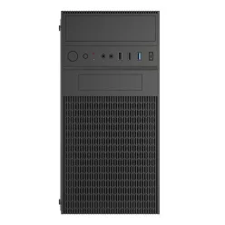 AKYGA Ház AK19BK Micro ATX Fekete, USB3.0, Type-C