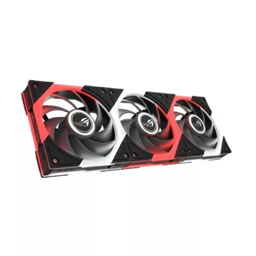ASUS Rendszerhűtő Ventilátor ROG EURUX GR120 ARGB, 12cm (3db), fekete