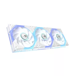   ASUS Rendszerhűtő Ventilátor ROG EURUX GR120 ARGB Reverse, 12cm (3db), fehér