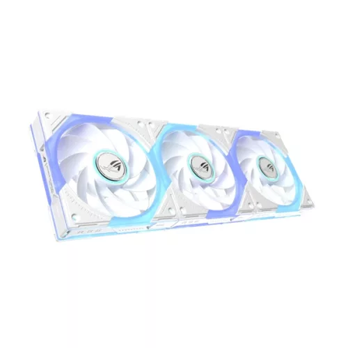 ASUS Rendszerhűtő Ventilátor ROG EURUX GR120 ARGB Reverse, 12cm (3db), fehér