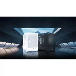   ADATA XPG Ház Mini mATX Valor MESH Nano, 1x120mm ARGB ventilátor, Tápegység nélkül, fekete