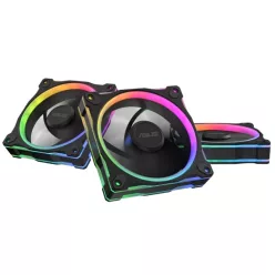   ASUS Rendszerhűtő Ventilátor Prime MR120 ARGB Reverse, 12cm (3db), fekete