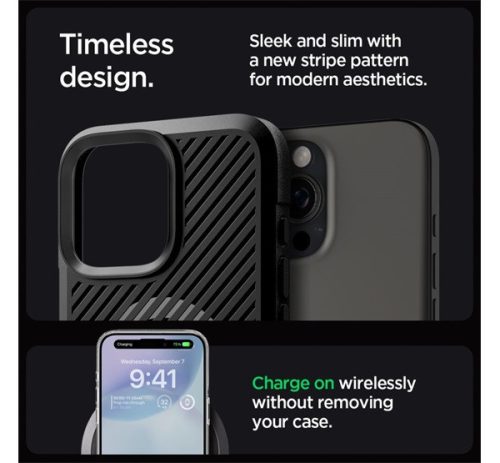 Spigen Core Armor MagFit Apple iPhone 16 Pro Max tok, MagSafe, Matte Black, fekete
