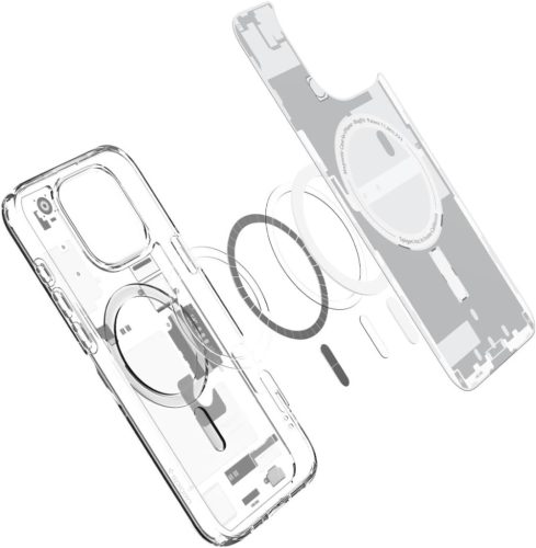 Spigen Ultra Hybrid MagFit Apple iPhone 16 Pro tok, MagSafe, Zero One, fehér