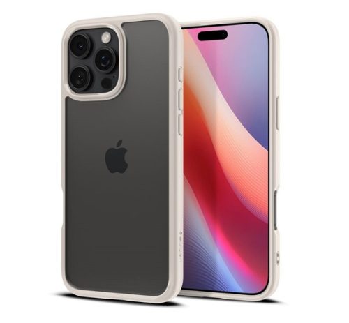 Spigen Ultra Hybrid Apple iPhone 16 Pro tok, Natural Titanium, átlátszó-bézs