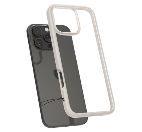 Spigen Ultra Hybrid Apple iPhone 16 Pro tok, Natural Titanium, átlátszó-bézs