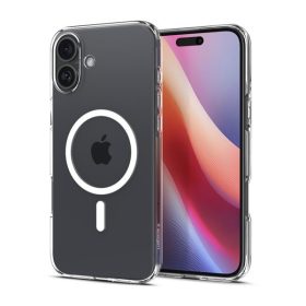   Spigen Liquid Crystal MagFit Apple iPhone 16 Plus tok, MagSafe, Crystal Clear, átlátszó