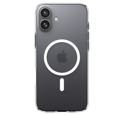 Spigen Liquid Crystal MagFit Apple iPhone 16 Plus tok, MagSafe, Crystal Clear, átlátszó