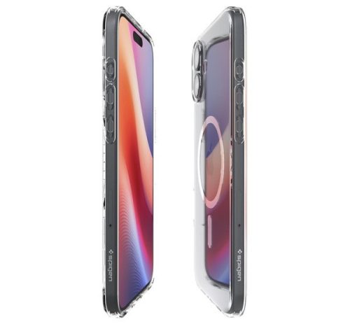 Spigen Liquid Crystal MagFit Apple iPhone 16 Plus tok, MagSafe, Crystal Clear, átlátszó
