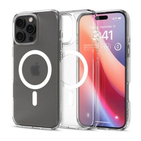   Spigen Ultra Hybrid MagFit Apple iPhone 16 Pro Max tok, MagSafe, Frost Clear tok, átlátszó