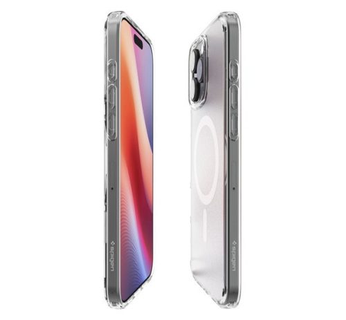 Spigen Ultra Hybrid MagFit Apple iPhone 16 Pro Max tok, MagSafe, Frost Clear tok, átlátszó