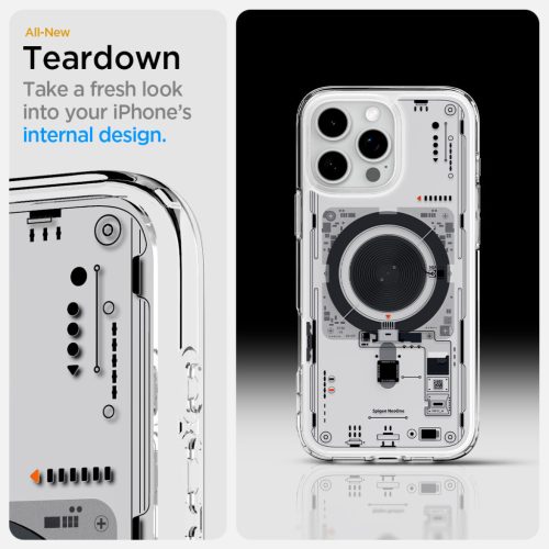 Spigen Ultra Hybrid MagFit Apple iPhone 16 Pro Max tok, MagSafe, Neo One, átlátszó