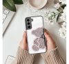 Teddy Bear Samsung Galaxy A55 5G csillogó köves tok, rózsaszín