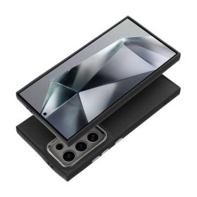   Frame Samsung Galaxy S24 FE közepesen ütésálló tok kameravédő kerettel, fekete