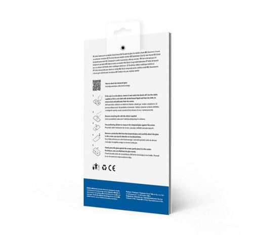 Blue Star Motorola Edge 50 Pro tempered glass kijelzővédő üvegfólia, fekete