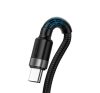 Baseus Cafule USB-USB-C kábel Huawei SuperCharge, QC 3.0, 5A, 1m, fekete/szürke