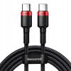 Baseus Cafule USB-C / USB-C adatkábel, 100W 2m, fekete-piros