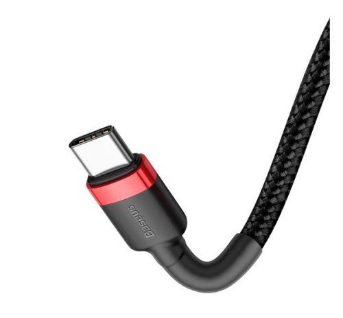 Baseus Cafule USB-C / USB-C adatkábel, 100W 2m, fekete-piros