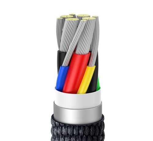 Baseus Crystal Shine USB-C - USB-C kábel, 100W, 1.2m, fekete
