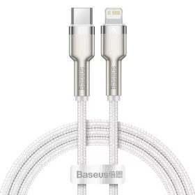 Baseus Cafule USB-C / Lightning kábel, 20W, 1m, fehér
