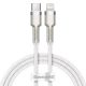 Baseus Cafule USB-C / Lightning kábel, 20W, 1m, fehér