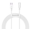 Baseus Superior USB-USB-C kábel, 66W, 2 m, fehér