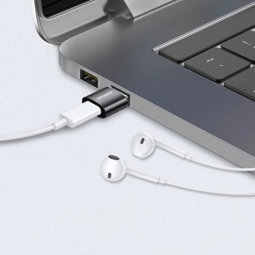 Joyroom S-H152 USB-A-USB-C adapter fekete (2db)