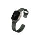 Uniq Stride KFM Apple Watch 49mm gumis szilikon szíj, sötétzöld
