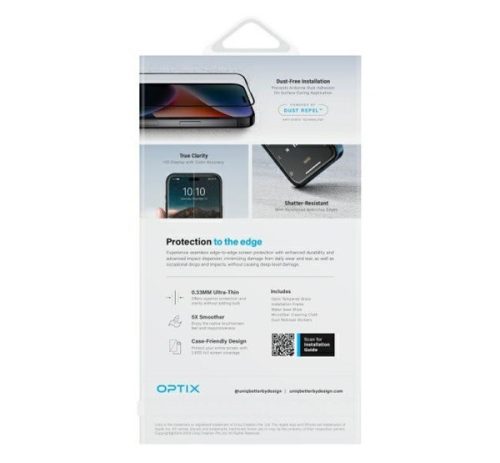 Uniq Optix Vivid iPhone 16 / 15 / 14 Pro tempered glass kijelzővédő fólia