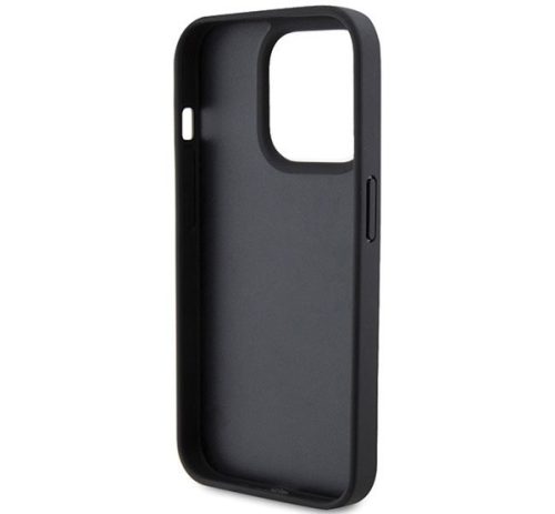 Ferrari Twist Metal Logo iPhone 15 Pro kemény hátlap tok, fekete FEHCP15LPTWK