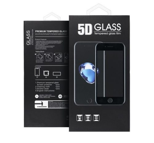 Samsung Galaxy S25 5D Full Glue tempered glass kijelzővédő üvegfólia, fekete