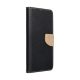 Fancy Samsung Galaxy S25 Plus flip tok, fekete / arany