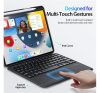 Dux Ducis DK iPad 4/5/6/iPad Pro 11 (2018/2020/2021/2022) kihajtható tok vezeték nélküli billentyűzettel, fekete