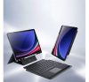 Dux Ducis DK Samsung Tab S10 Plus/S9 Plus/S9 FE Plus kihajtható tok vezeték nélküli billentyűzettel, háttérvilágítással, fekete