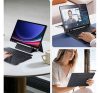 Dux Ducis DK Samsung Tab S10 Plus/S9 Plus/S9 FE Plus kihajtható tok vezeték nélküli billentyűzettel, háttérvilágítással, fekete