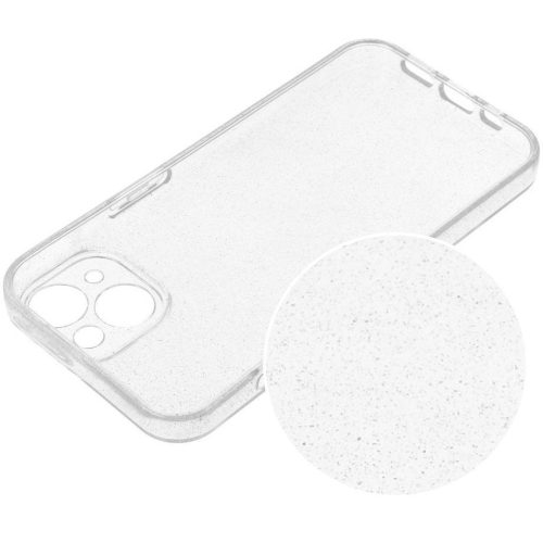Clear 2mm Samsung Galaxy S25 Ultra csillámos szilikon tok, átlátszó