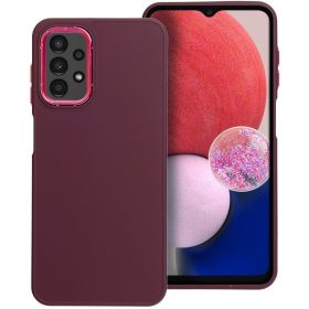   Frame Samsung Galaxy S25+ közepesen ütésálló tok kameravédő kerettel, lila