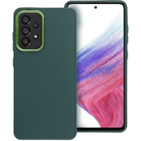   Frame Samsung Galaxy S25+ közepesen ütésálló tok kameravédő kerettel, zöld