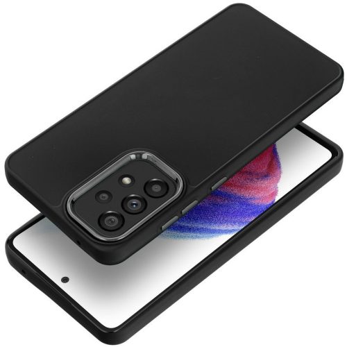 Frame Samsung Galaxy S25+ közepesen ütésálló tok kameravédő kerettel, fekete