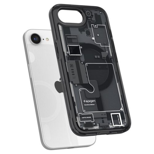 Spigen Ultra Hybrid MagFit Apple iPhone 17e / iPhone 16e tok, MagSafe, Zero One, fekete