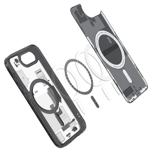 Spigen Ultra Hybrid MagFit Apple iPhone 17e / iPhone 16e tok, MagSafe, Zero One, fekete
