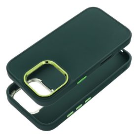   Frame Apple iPhone 17e / iPhone 16e közepesen ütésálló tok kameravédő kerettel, zöld