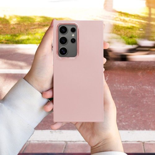 Frame Apple iPhone 17e / iPhone 16e közepesen ütésálló tok kameravédő kerettel, rózsaszín