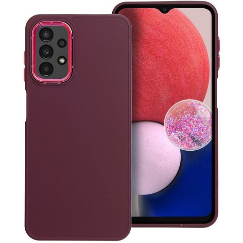 Frame Apple iPhone 17e / iPhone 16e közepesen ütésálló tok kameravédő kerettel, lila