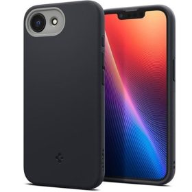   Spigen Nano Pop MagFit Apple iPhone 17e / iPhone 16e tok, MagSafe, Black Sesame, fekete