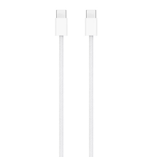 Apple USB-C / USB-C szőtt töltő- és adatkábel, 1m, fehér, MW493ZM/A Retail dobozos